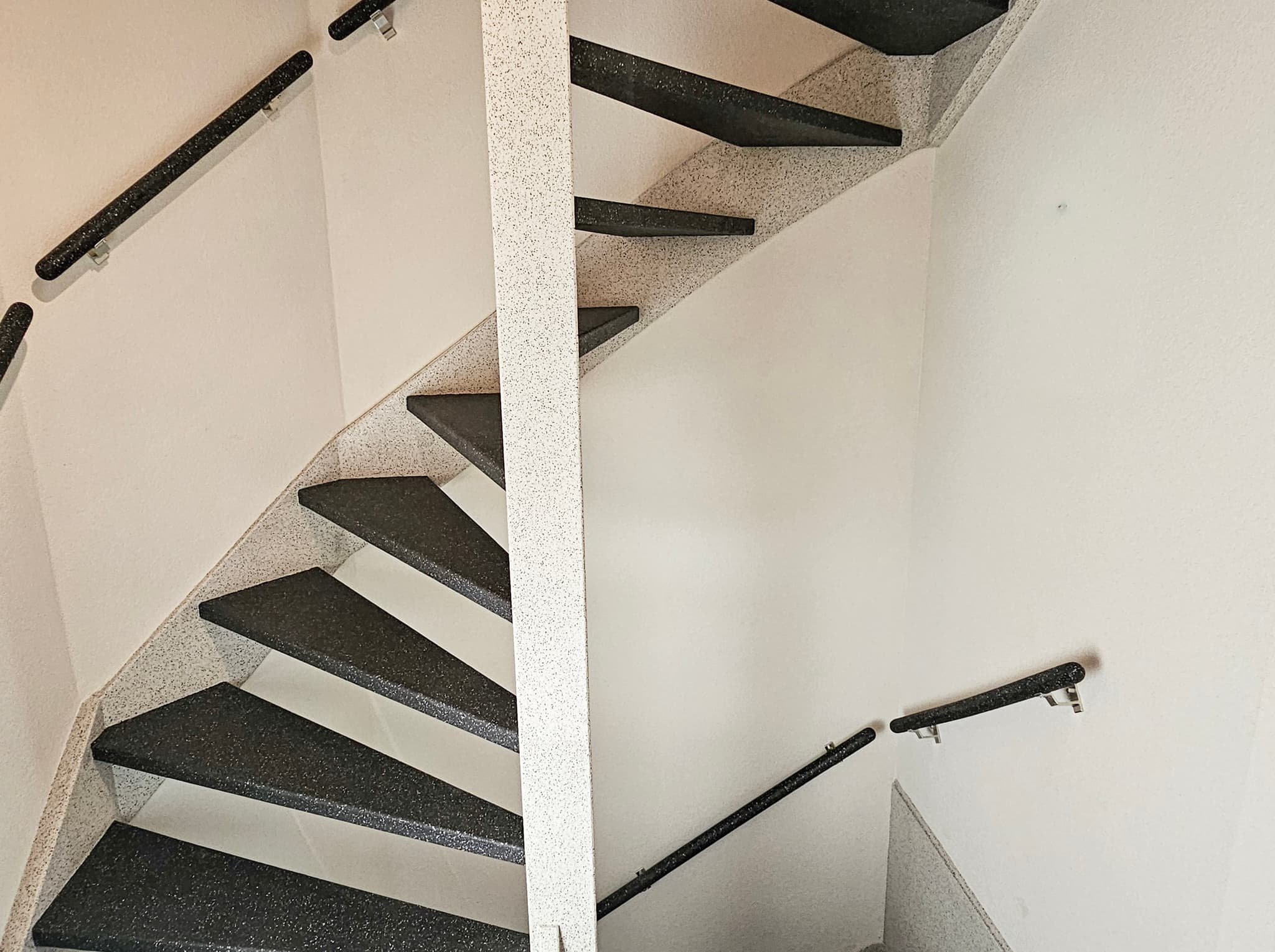 stair renovation with Granite Sand stone texture in Zoetermeer