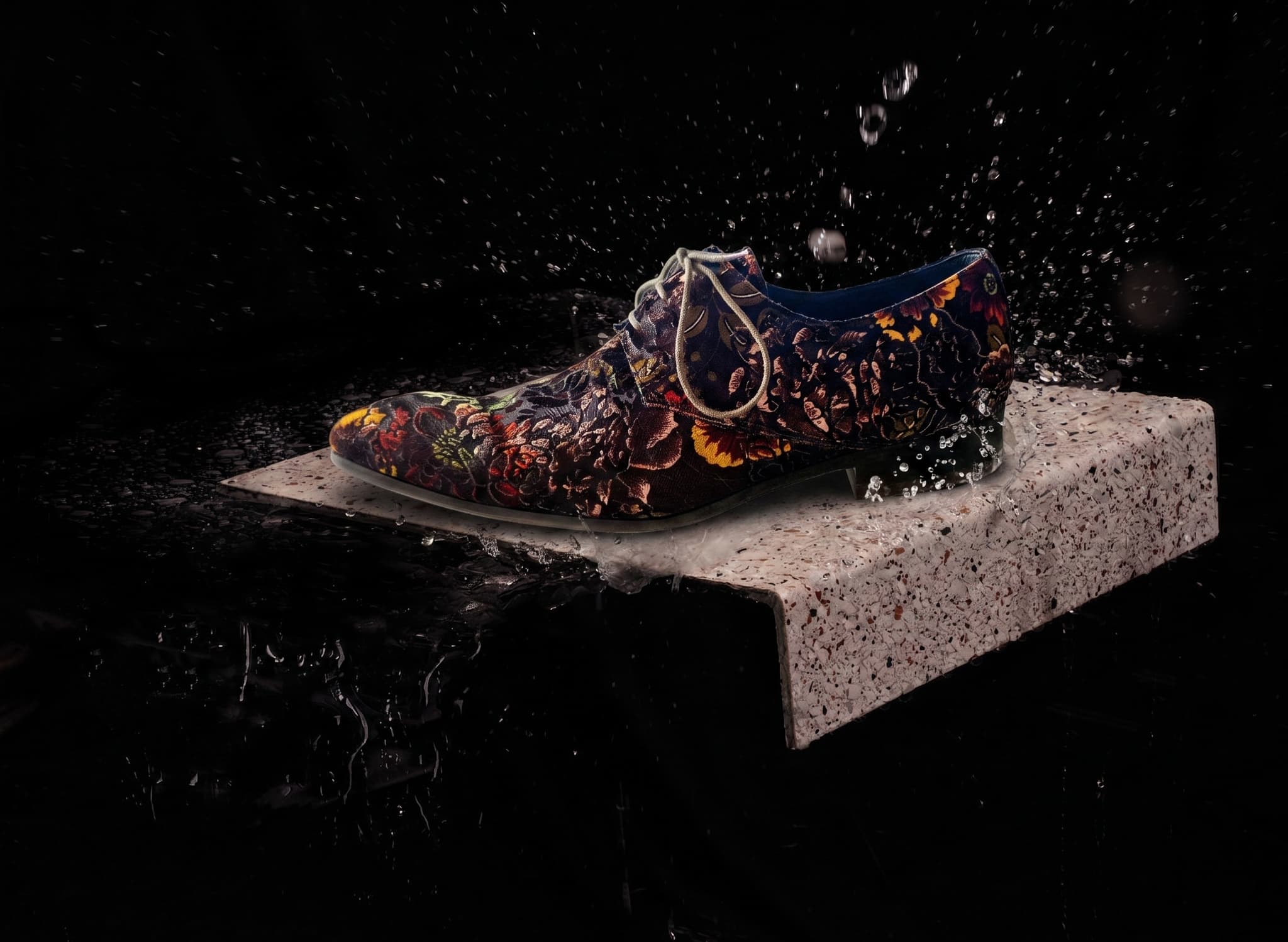 Water resistant and anti-slip overlay treads