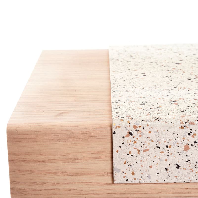 Wood motif vs. 3D Terrazzo