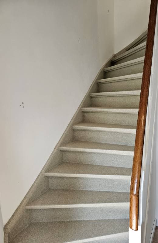 stair renovation with Sandstone stone texture in Gouda