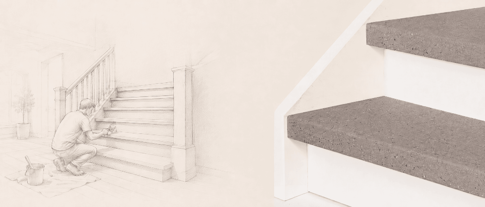 trap schilderen of renovatie