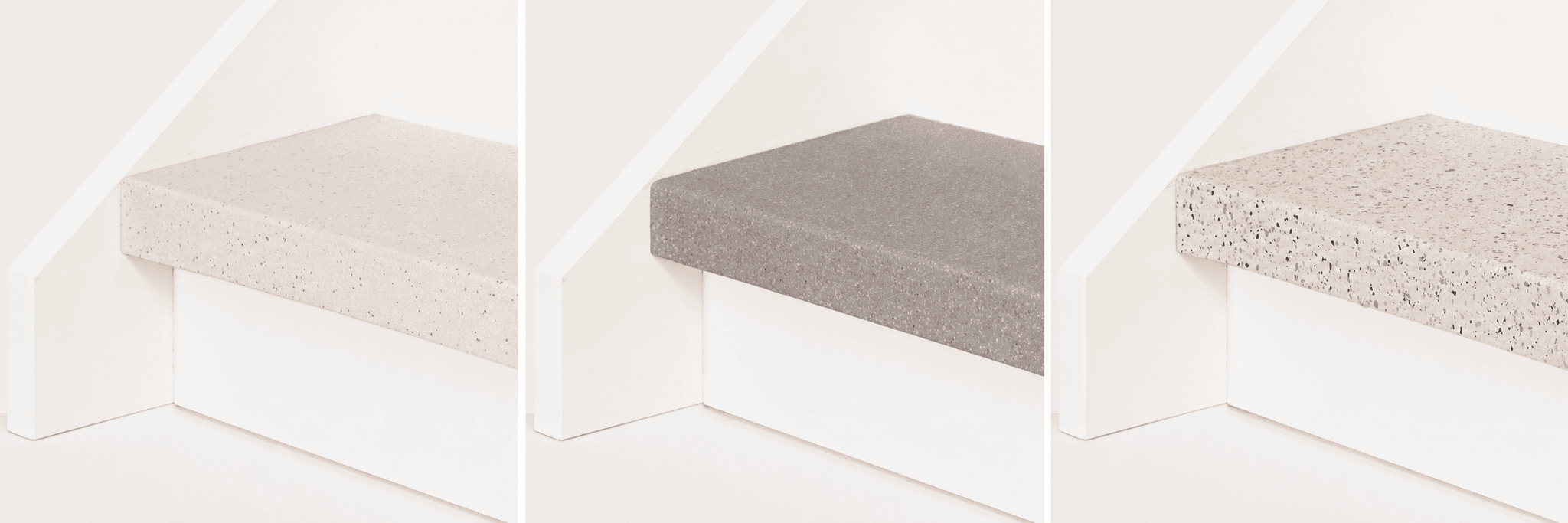 EverStep stair renovation — closed staircase with ultra-thin natural stone overlay treads
