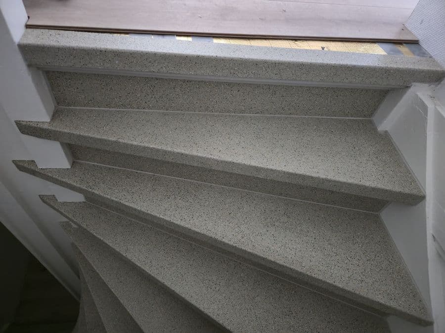 Bodegraven stair — built-up treads for a natural walking line