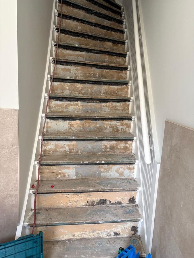 Original classic stair Bodegraven before renovation