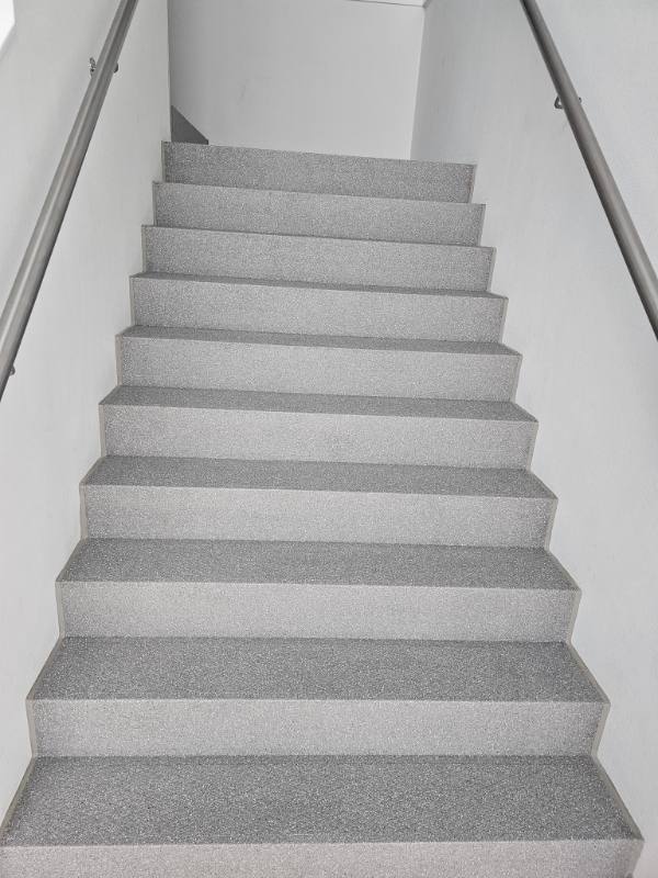 stair renovation with Urban Concrete stone texture in Gouda