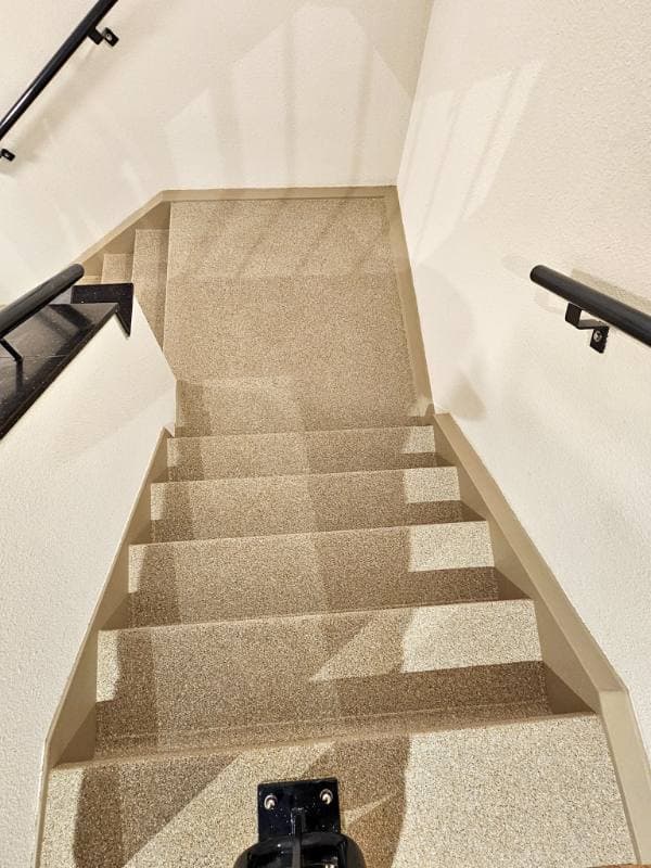 stair renovation with Sandstone Light stone texture in Waddinxveen